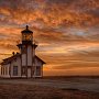 Point Cabrillo Lighthouse at sunset