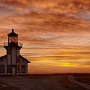 Point Cabrillo Lighthouse at sunset